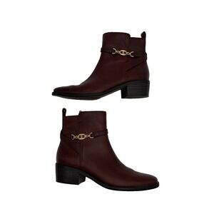 Sam‎ Edelman Brawley Brown Buckled Ankle Boot Women's Size 8M whiskey boot